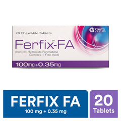 Ferfix-Fa Tablets 100Mg+0.35Mg (1 Strip = 10 Tablets)