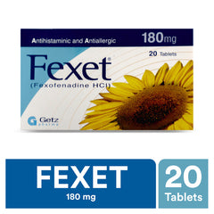 Fexet Tablets 180Mg (1 Strip = 10 Tablets)