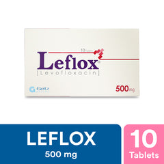 Leflox Tablets 500Mg (1 Box = 10 Tablets)