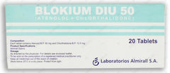Blokium Diu Tablets 50Mg/12.5Mg (1 Strip = 10 Tablets)
