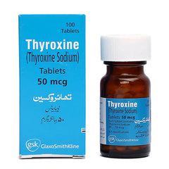 Thyroxine Tablets 50Mcg (1 Bottle = 100 Tablets)