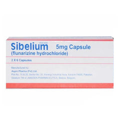 Sibelium Capsules 5Mg (1 Box = 12 Capsules)