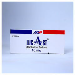 Lucast Tablets 10Mg (1 Box = 1 Strip)(1 Strip = 10 Tablets)