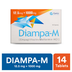 Diampa-M Tablets 12.5Mg/1000Mg  (1 Strip = 7 Tablets)