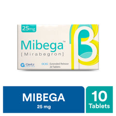 Mibega Tablets 25Mg (1 Strip = 10 Tablets)