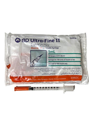 BD Syringes 1Cc Insulin 8Mm (one pouch=10 syringes)