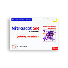 Nitroscot Capsules 2.6Mg (1 Strip = 10 Capsules)