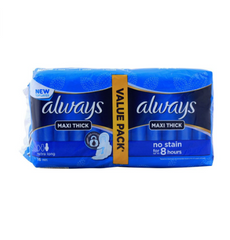Always Maxi Thick Extra Long Pads Value Pack 16Pcs