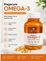 Megacure (Omega-3 Softgels) 1 Bottle = 30 capsules