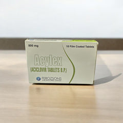 Acylex Tablets 800Mg (1 Box = 1 Strip)(1 Strip = 10 Tablets)