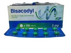 BISACODYL 5 mg TABLETS ( 1 Strip = 10 Tablets )