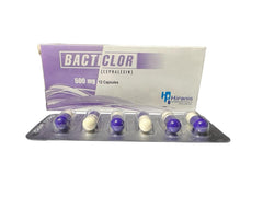 Bacticlor Capsules 500Mg (1 Strip = 6 Capsules)
