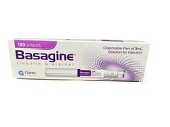 Basagine Pen 100Units/Ml 3Ml (1 Box = 1 Pen)