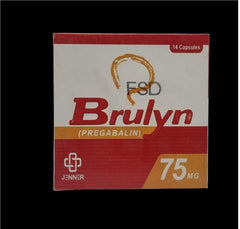 Brulyn Capsules 75Mg (1 Strip = 7 Capsules)