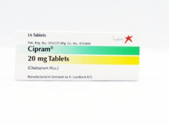 Cipram Tablets 20Mg (1 Box = 1 Strip)(1 Strip = 14 Tablets)