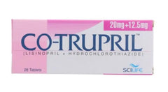 Co-Trupril Tablets 20Mg+12.5Mg (1 Strip = 14 Tablets)