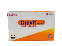 Cravit Tablets 500Mg (1 Box = 10 Tablets)