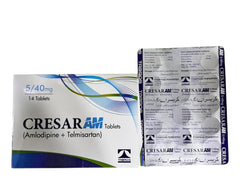 Cresar AM Tablets 5Mg/40Mg (1 Box = 14 Tablets)