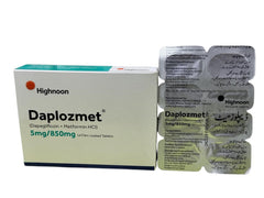 Daplozmet Tablets 5/850Mg (1 Strip = 7 Tablets)