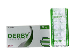 Derby Tablets 50Mg (1 Strip = 10 Tablets)