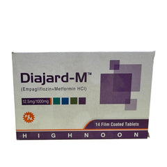 Diajard-M Tablets 12.5Mg/1000Mg (1 Strip = 7 Tablets)