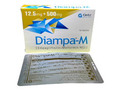 Diampa-M Tablets 12.5Mg/500Mg (1 Strip = 7 Tablets)