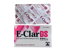 E-Clar Ds Tablets 500Mg (1 Box = 1 Strip)(1 Strip = 10 Tablets)
