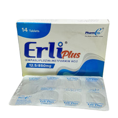 Erli Plus Tablets 12.5/850Mg (1 Strip = 7 Tablets)