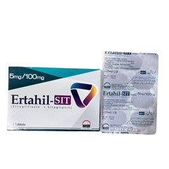 Ertahil-Sit Tablets 5Mg+100Mg (1 Strip = 7 Tablets)