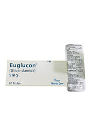 Euglucon Tablets 5Mg (1 Strip = 10 Tablets)