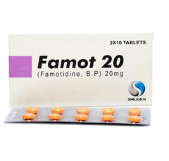 Famot Tablets 20Mg (1 Strip = 10 Tablets)