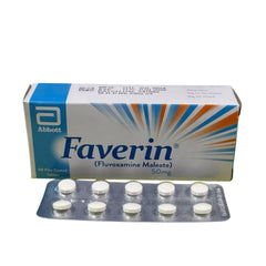 Faverin Tablets 50Mg (1 Strip = 10 Tablets)