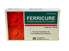 Ferricure Capsules 150Mg (1 Strip = 10 Capsules)