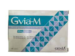 Gvia-M Tablets 50/1000Mg (1 Strip = 7 Tablets)