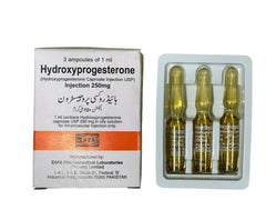 Hydroxyprogesterone Injection 1Ml (1 Box = 3 Ampoules )