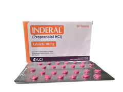 Inderal Tablets 10Mg (1 Strip = 25 Tablets)
