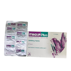Itaglip Plus Tablets 50Mg/850Mg (1 Strip = 7 Tablets)