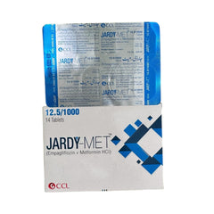 Jardy Met Tablets 12.5+1000Mg (1 Strip = 7 Tablets)
