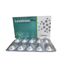 Levetram Tablets 500Mg (1 Strip = 10 Tablets)