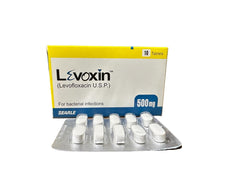 Levoxin Tablets 500Mg (1 Box = 10 Tablets)