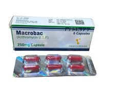 Macrobac Capsules 250Mg (1 Box = 6 Capsules)