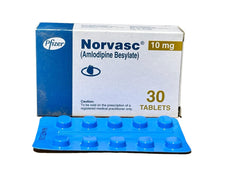 Norvasc Tablets 10Mg (1 Strip = 10 Tablets)