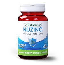 Nutrifactor Nuzinc Tablets (1 Bottle = 30 Tablets)