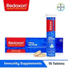 Redoxon Triple Action Effervescent Orange Flavour Tablets (1 Bottle = 15 Tablets)