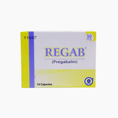 Regab Capsules 50Mg (1 Strip = 7 Capsules)