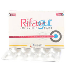 Rifagut Tablets 550Mg (1 Box = 1 Strip)(1 Strip = 10 Tablets)