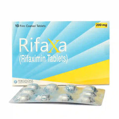 Rifaxa Tablets 200Mg (1 Box = 1 Strip)(1 Strip = 10 Tablets)