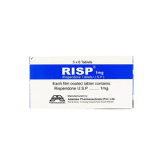 Risp Tablets 1Mg (1 Strip = 10 Tablets)