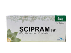 Scipram Tablets 5Mg (1 Box = 14 Tablets)