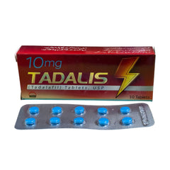 Tadalis 10mg Tablets (1 Box = 10 Tablets )